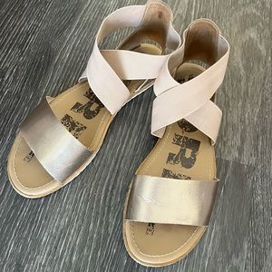 Sorel Ella Sandals, Rose Gold, 9